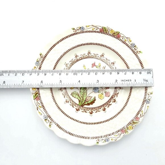 Copeland Spode S173 Cowslip Bread and Butter Plates 6.5 inch Black Logo Set of 4 - Picture 4 of 6